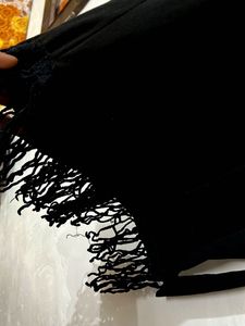 Black Fringe Dress