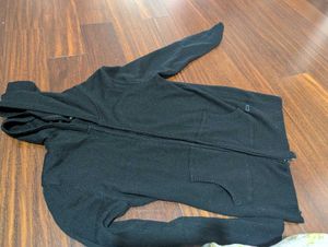 Black Zip-Up Hoodie