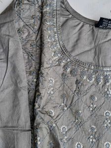 Sequins Work Pant Kurti Set