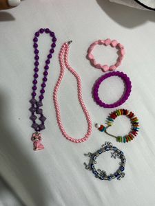 Colorful Bracelet &amp; Necklace Set