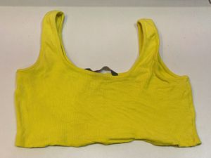 Yellow Crop Top (A small washable stain)