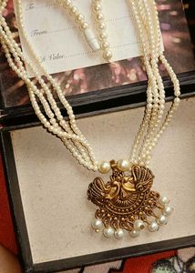 beautiful  white  beads chains