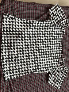 Black And White Printed Top