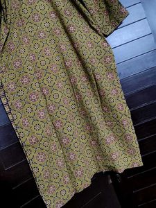 Ethnic Printed Yellow Embroidered Kurta &amp; Legging