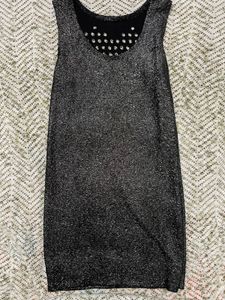Glitter Bodycon With Back Cut Out Dress