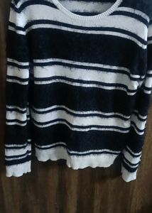 Negotiable : Striped Knit Pullover Sweater