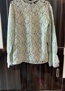 Mint Green Lace Top