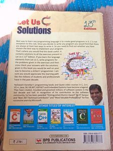Let Us C By Yashvant Kanetkar With Solutions Book.