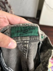 grey/ black Corduroy Pants