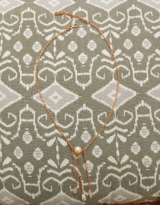 Pearl &amp; Rose Gold Necklace, Never used