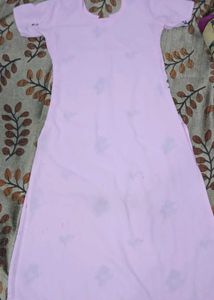 Pink Floral Print Kurta