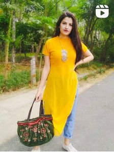 Yellow kurta style Top