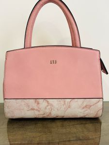 AND Pink Marble Satchel