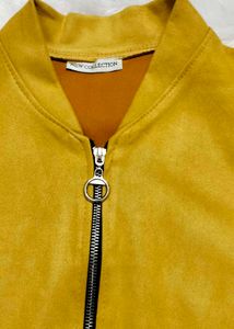 Stylish Mustard Bomber Jacket