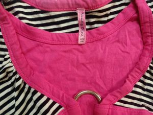 Minnie Mouse Pink And Black T-shirt For Girls