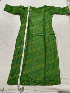 Green Banarasi Silk Fabric