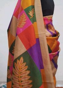 Colorful Patchwork Saree