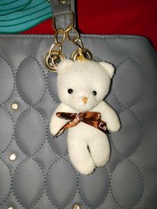Elegant Multi-Purpose Handbag with Teddy Charm