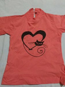 Cute Cat Heart Tee