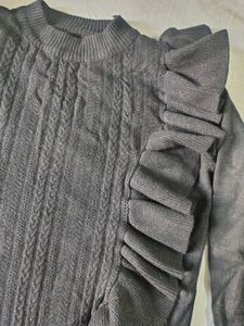 Ruffle Detail Sweater