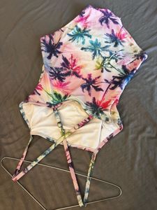 Tropical Palm Print Swimsuit