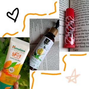 Facewash+night Cream+lipbalm COMBO✨️🌻🌞