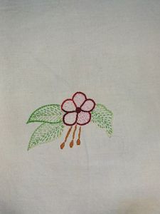 Embroidery Pillow Running Stitch