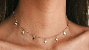 Star Charm Necklace Gold Plated