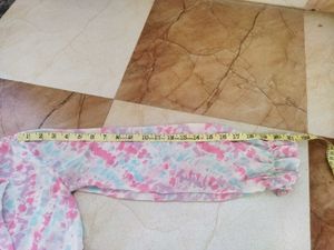 Tie-Dye Ruffle Shrug