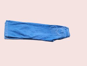 Blue Wide Leg Jeans