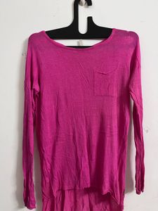 Pink Long Sleeve Top