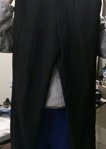 Cotton Blend Black Stripped Trousers