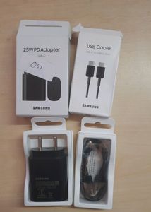 Samsung 25 Watt Adapter With USB Cable Original