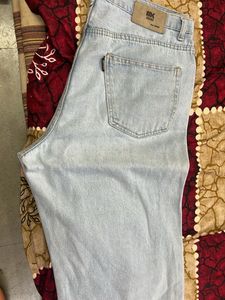 Light Wash Straight Leg Jeans