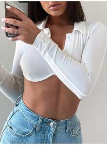 White Cropped Shirt