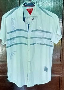 Lenox White Print Short Sleeve Shirt