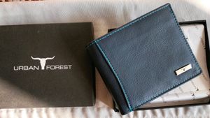 Unused Blue Pure Leather Men&#39;s Wallet