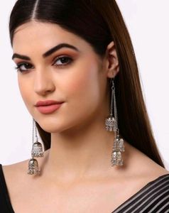 Oxides Silver Colour Earrings
