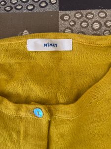 Yellow Knit Cardigan