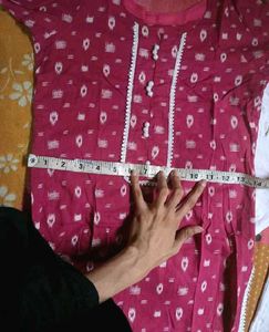 Elegant Pink Printed Kurta