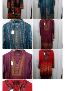 Pashmina Kurti Pant Dupatta Set
