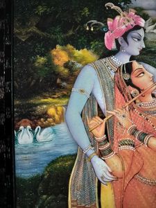 Radha Krishna Matte Finish Photo Frame