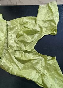 Parrot Green Saree