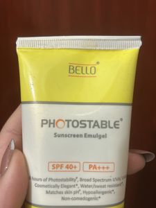 Photostable gold sunscreen Spf 40+ PA+++