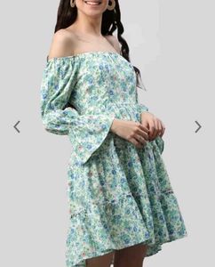 Unused White Floral Dress