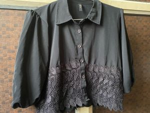 Elegant Black Lace Top