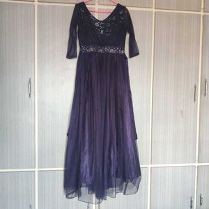 Navy Blue Long Gown