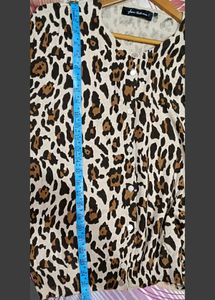 Designer Animal Print Cardigan