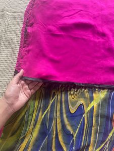 Pink Floral Embroidered Kurta