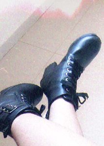 Black Platform Ankle Boots